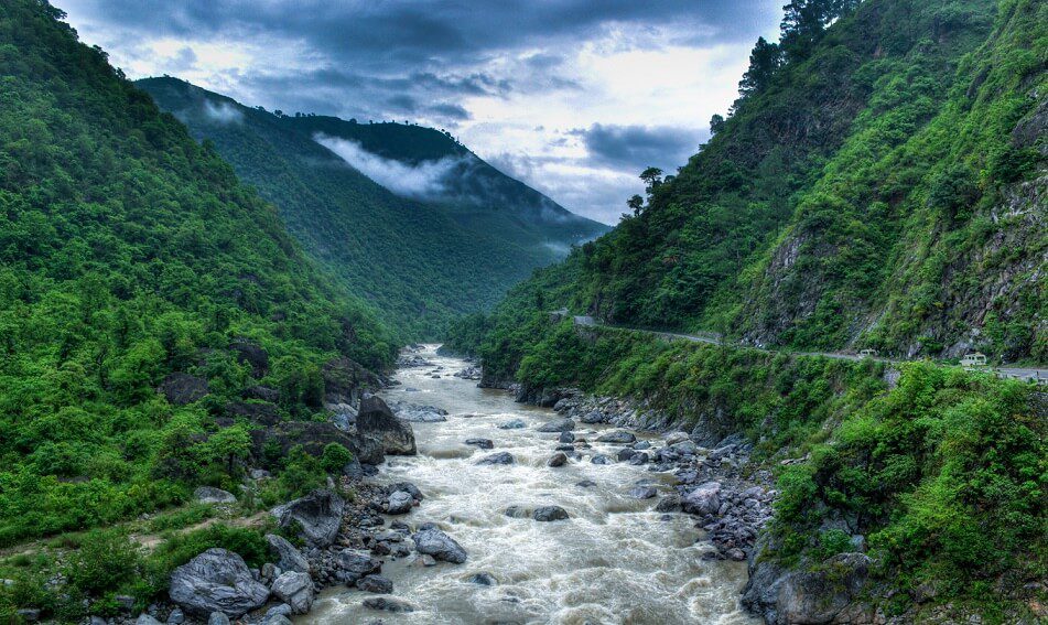 Kosi River Valley near Almora, Uttarakhand