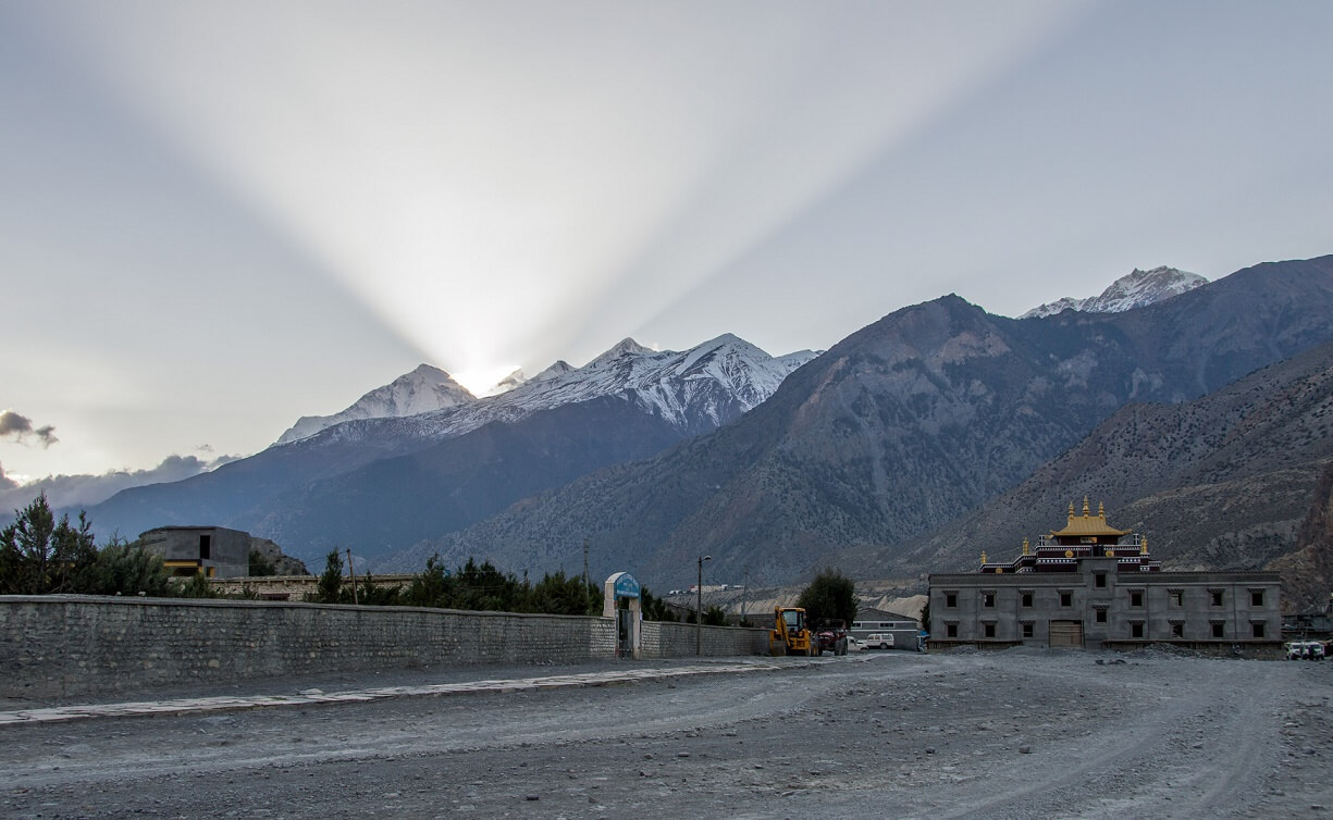 Sunlight Reflected By Mountains In Jomson, Nepal - One of the top 10 places to visit in Nepal