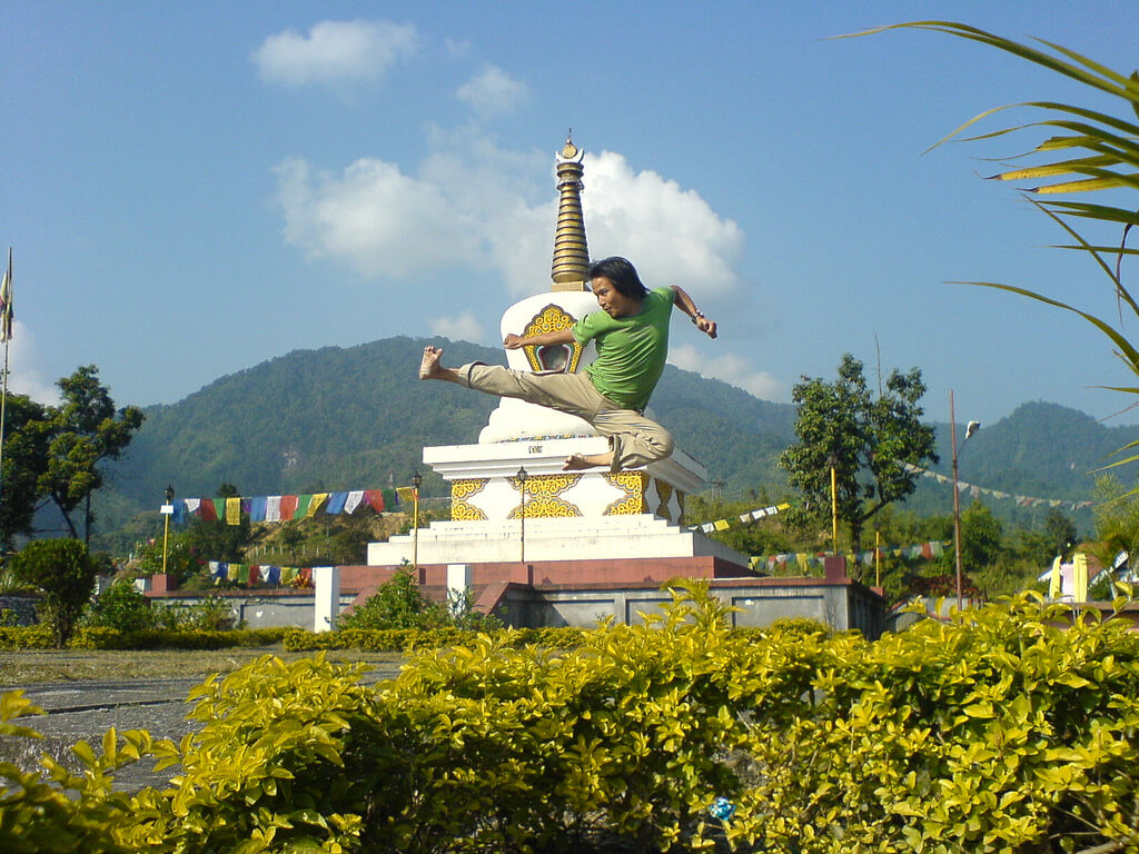 A Man Practising Kung Fu in Ita Nagar