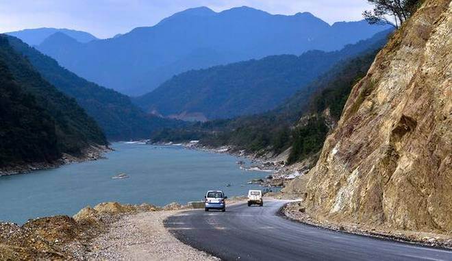 A road near the Siang in Pasighat- One of the Top 10 Places to Visit in Arunachal Pradesh