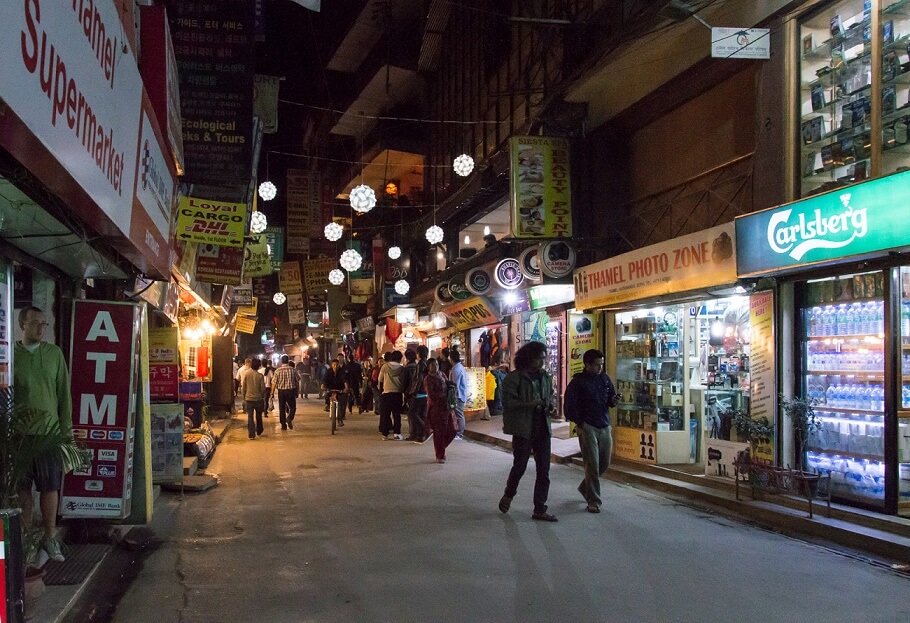 Thamel At Night, Kathmandu Nepal