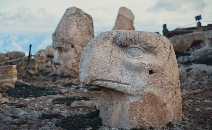 Eagle Head Carving on Mount Nemrut